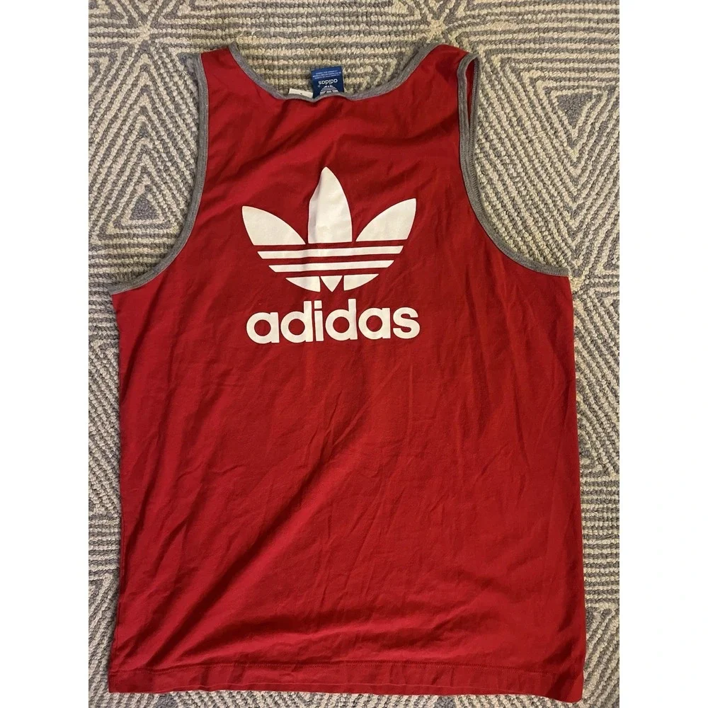 Adidas‎ Vintage Chicago Bulls Pocket Tank Top - Red/Gray/White - Large